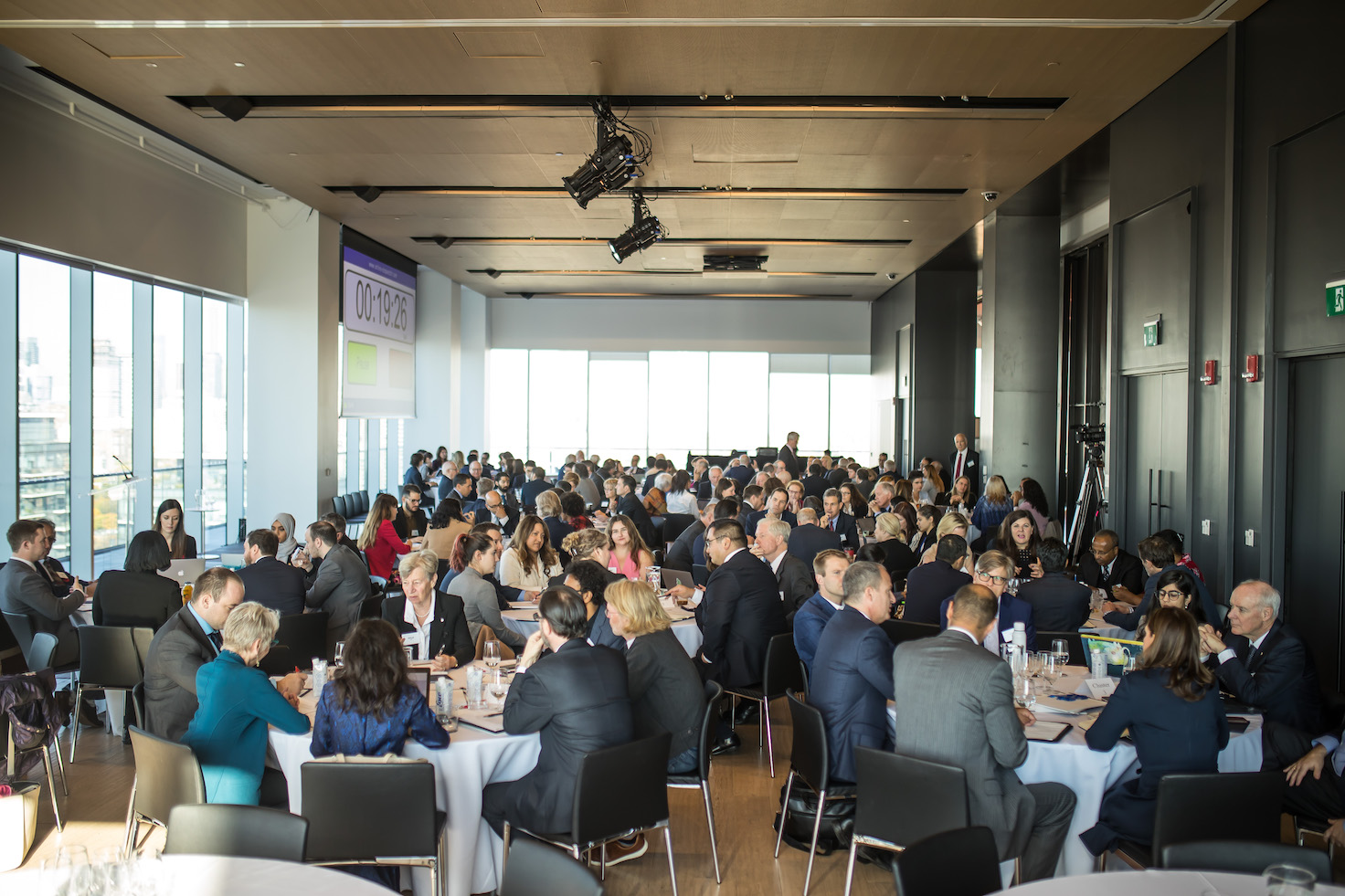 Global Canadian leaders in conversation at a community gathering